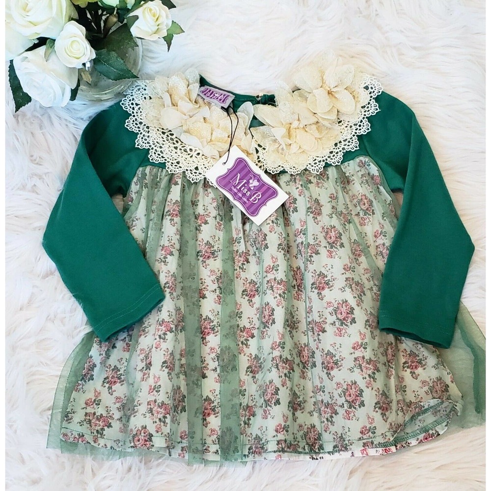 NWT Toddler CHRISTMAS DRESS Overlay lace Size 4
